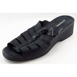 ROMIKA Slides Black‎ Leather Women Shoes Size 41 Medium